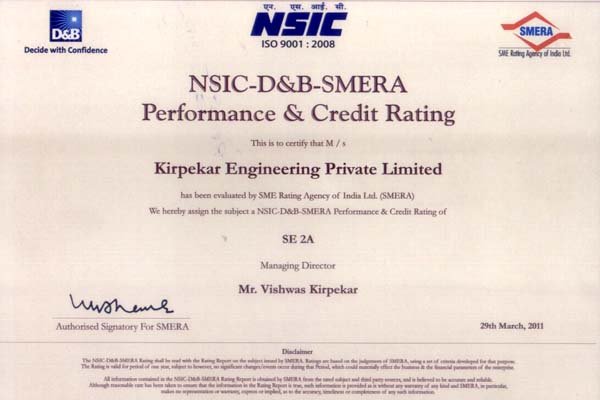 EEPC Engineering Export Promotion Council has awarded us STAR Performance Award in Exports.